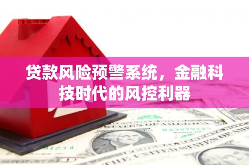 烟台贷款风险预警系统，金融科技时代的风控利器