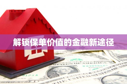 烟台解锁保单价值的金融新途径