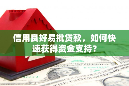 烟台信用良好易批贷款，如何快速获得资金支持？