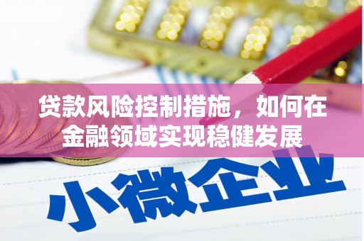 烟台贷款风险控制措施，如何在金融领域实现稳健发展