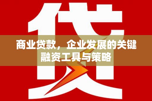 烟台商业贷款，企业发展的关键融资工具与策略