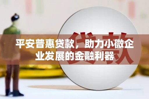 烟台平安普惠贷款，助力小微企业发展的金融利器