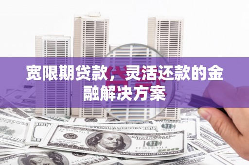 烟台宽限期贷款，灵活还款的金融解决方案