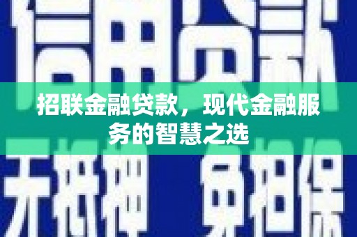 烟台招联金融贷款，现代金融服务的智慧之选