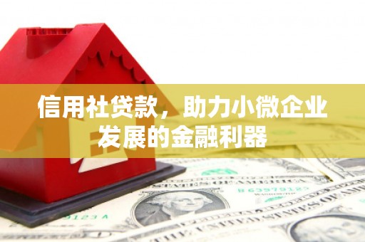 烟台信用社贷款，助力小微企业发展的金融利器