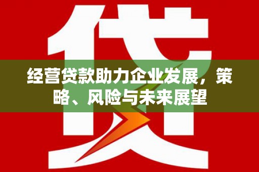 烟台经营贷款助力企业发展，策略、风险与未来展望
