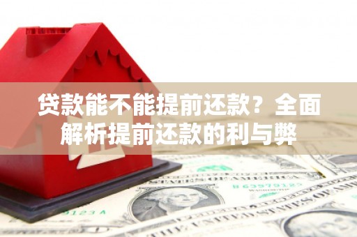 烟台贷款能不能提前还款？全面解析提前还款的利与弊