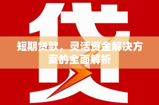 烟台短期贷款，灵活资金解决方案的全面解析