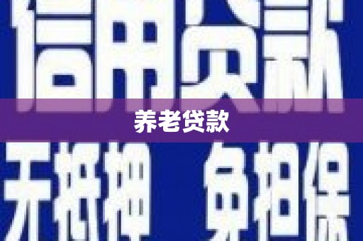 烟台养老贷款
